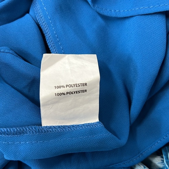 Ramy Brook Joanie Maxi Dress Blue Taza Ikat Flowy Tiered Womens XS New NWT - Picture 9 of 10